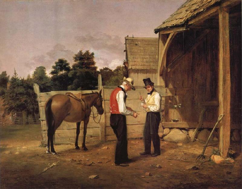 William Sidney Mount Der Pferdehandel Germany oil painting art